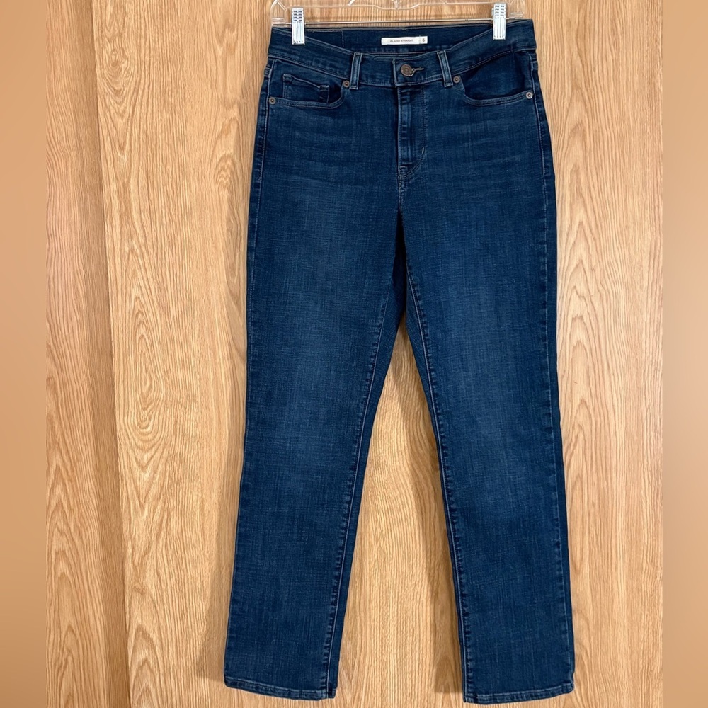 Levi's Dark Blue Classic Straight Leg Jeans